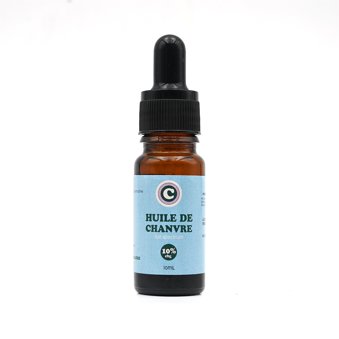 Hanföl CBG 10% + CBD 5% 🇫🇷
