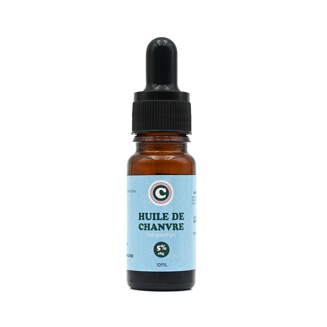 Huile de Chanvre CBG 5% + CBD 5% 🇫🇷