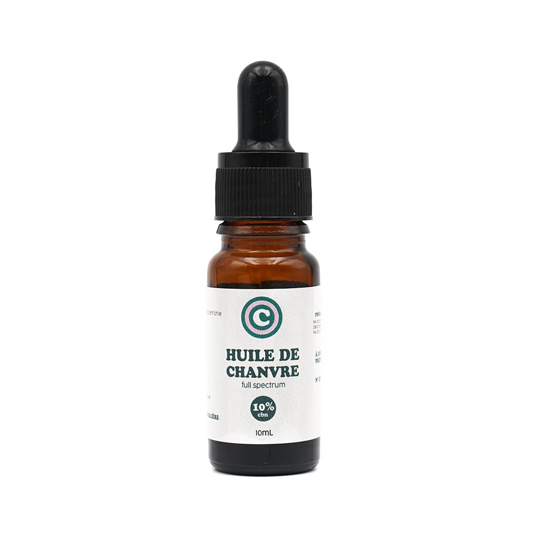 Huile de Chanvre CBN 10% + CBD 5% 🇫🇷