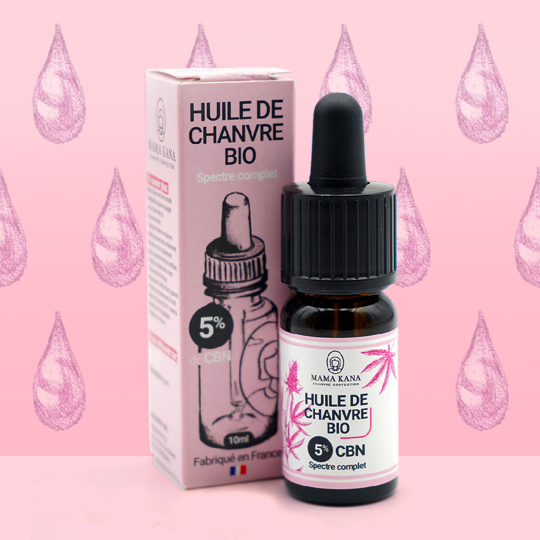 Huile de Chanvre CBN 5% + CBD 5% 🇫🇷