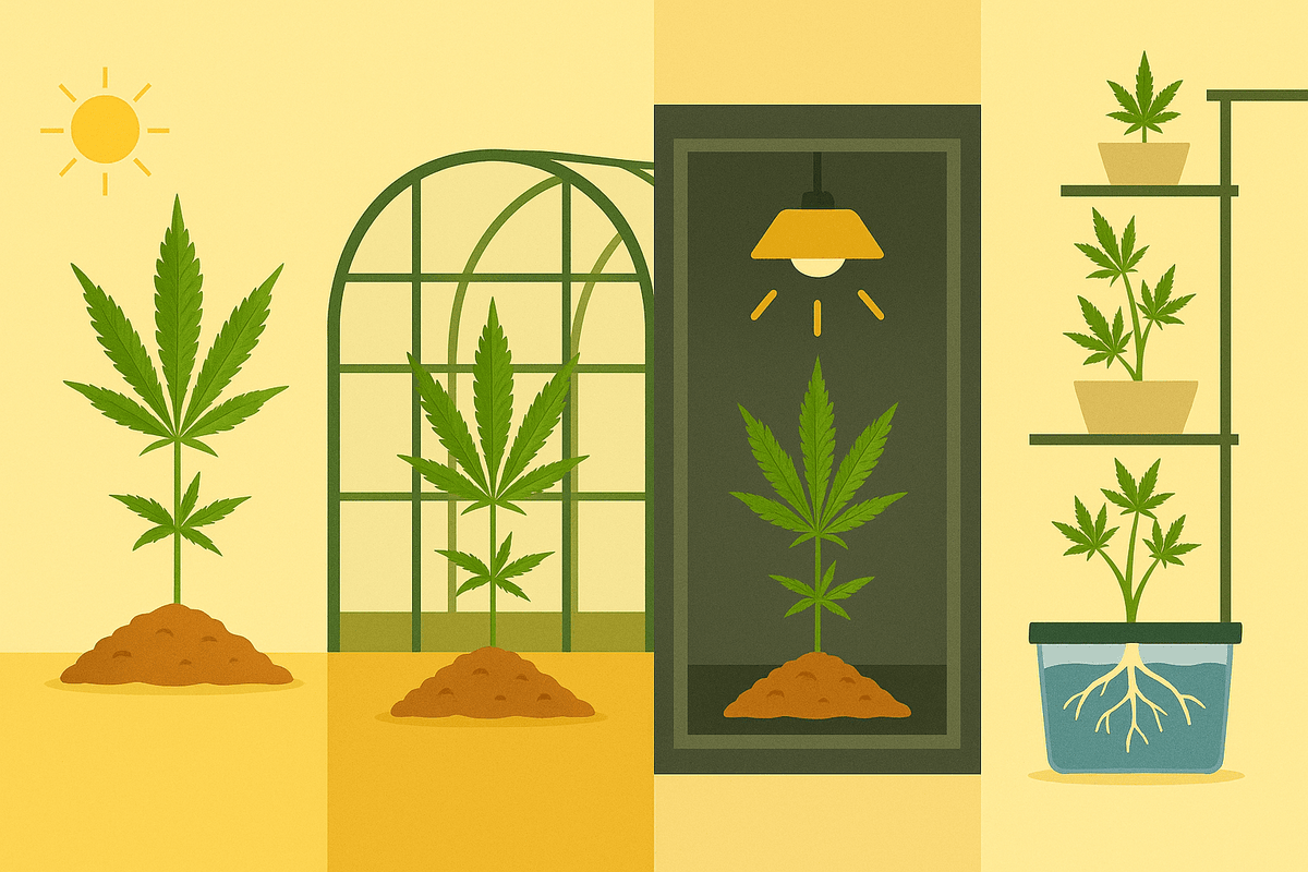 Die verschiedenen Methoden zum Anbau von CBD-Blüten